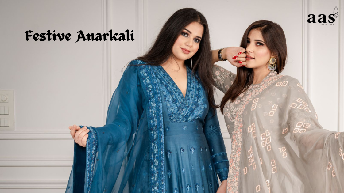 Festive anarkali, aas couture